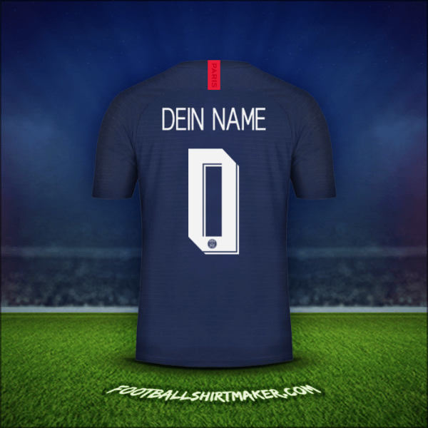 Trikot Paris Saint Germain Cup 2019/20 -  dein name - 0