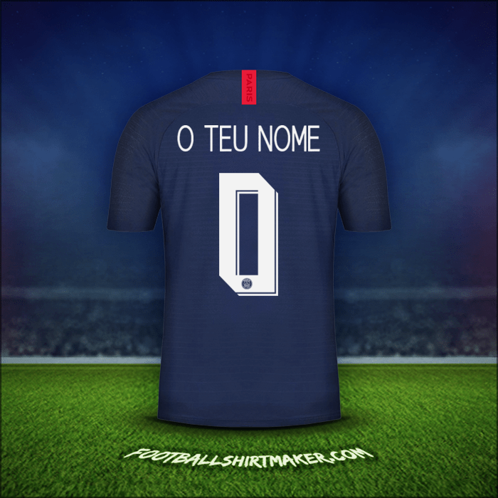 Camisola Paris Saint Germain Cup 2019/20 -  o teu nome - 0
