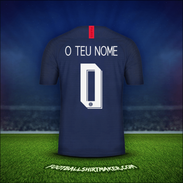 Camisola Paris Saint Germain Cup 2019/20 -  o teu nome - 0