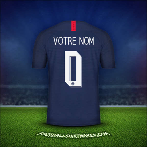 Maillot Paris Saint Germain Cup 2019/20 -  votre nom - 0