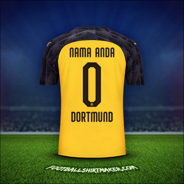 Jersey Borussia Dortmund Cup 2019/20 -  nama anda - 0