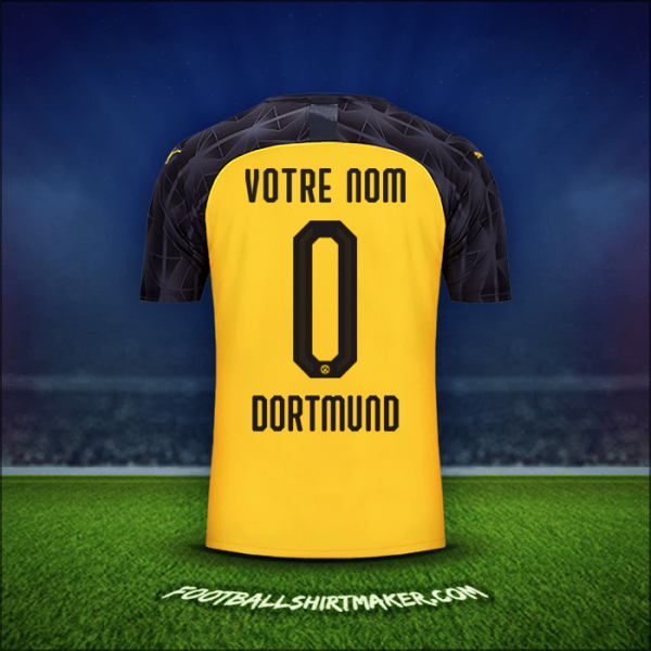 Maillot Borussia Dortmund Cup 2019/20 -  votre nom - 0
