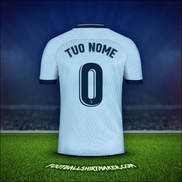 Maglia Atletico Madrid 2019/20 Terza -  tuo nome - 0