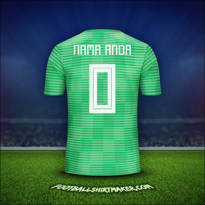 Jersey Aljazair 2018 Alternatif -  nama anda - 0
