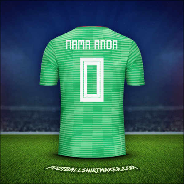 Jersey Aljazair 2018 Alternatif -  nama anda - 0
