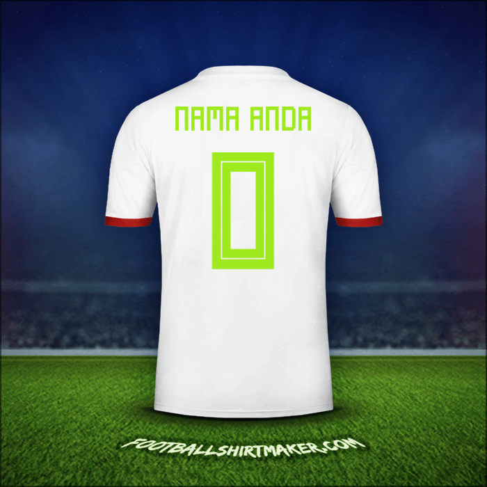 Jersey Aljazair 2018 -  nama anda - 0