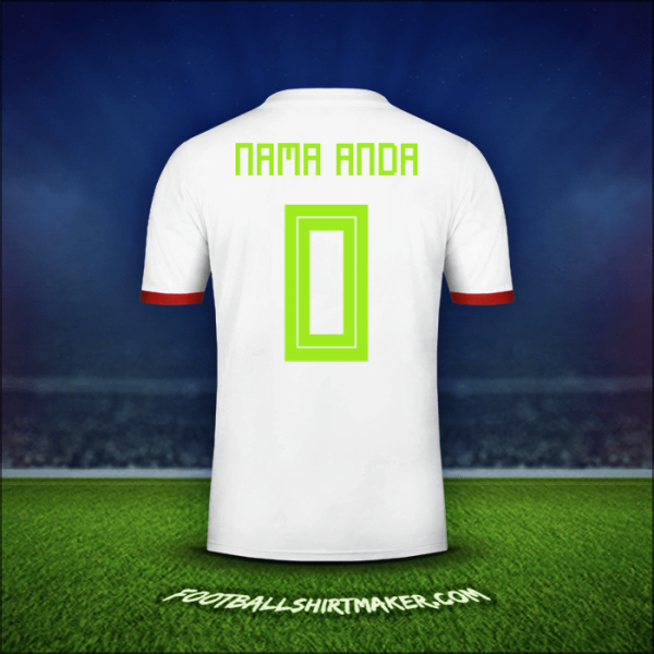 Jersey Aljazair 2018 -  nama anda - 0