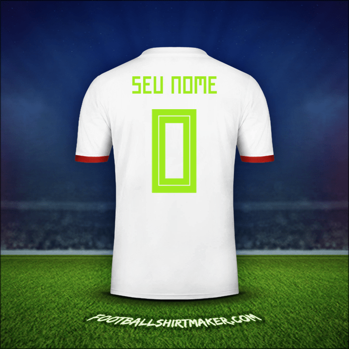 Camisa Argélia 2018 -  seu nome - 0
