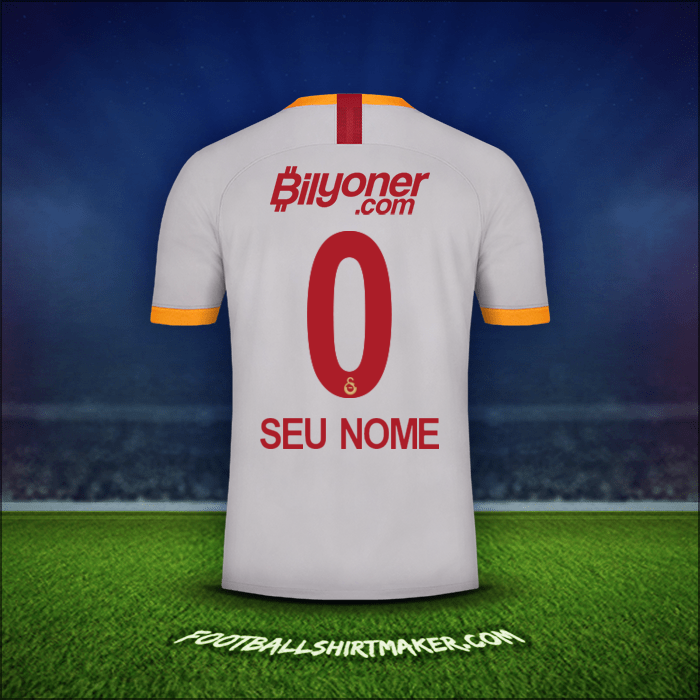 Camisa Galatasaray SK 2019/20 Terceira -  seu nome - 0