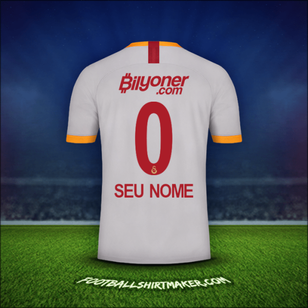 Camisa Galatasaray SK 2019/20 Terceira -  seu nome - 0