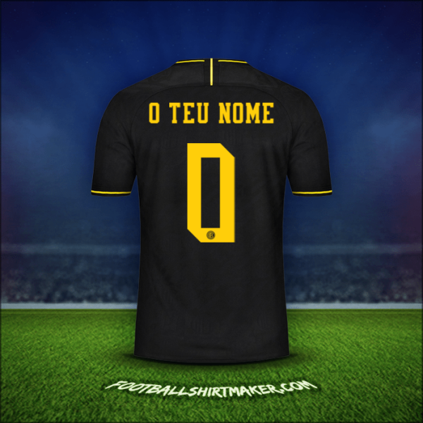 Camisola Inter Cup 2019/20 Terceira -  o teu nome - 0