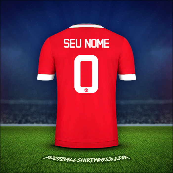 Camisa Manchester United Cup 2015/16 -  seu nome - 0