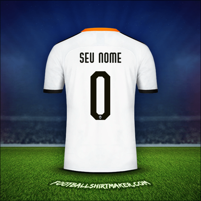 Camisa Valencia CF Cup 2019/20 -  seu nome - 0