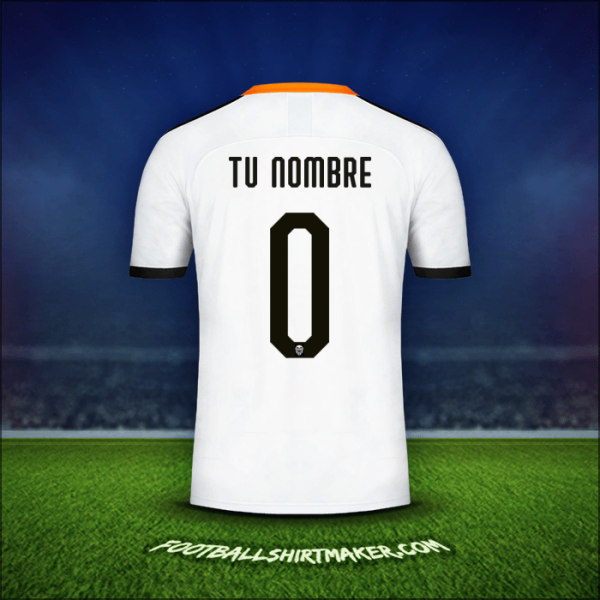 Camiseta Valencia CF Cup 2019/20 -  tu nombre - 0