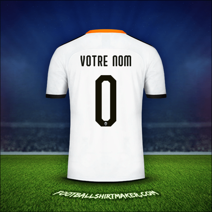 Maillot Valencia CF Cup 2019/20 -  votre nom - 0