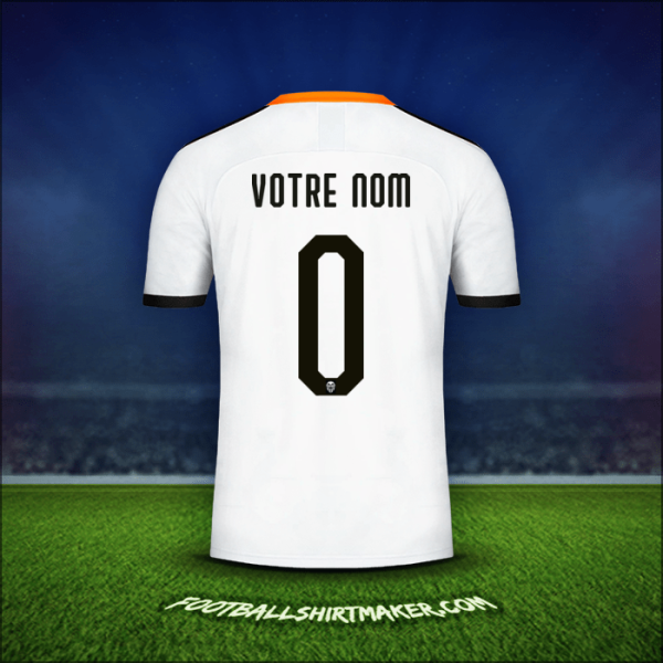 Maillot Valencia CF Cup 2019/20 -  votre nom - 0