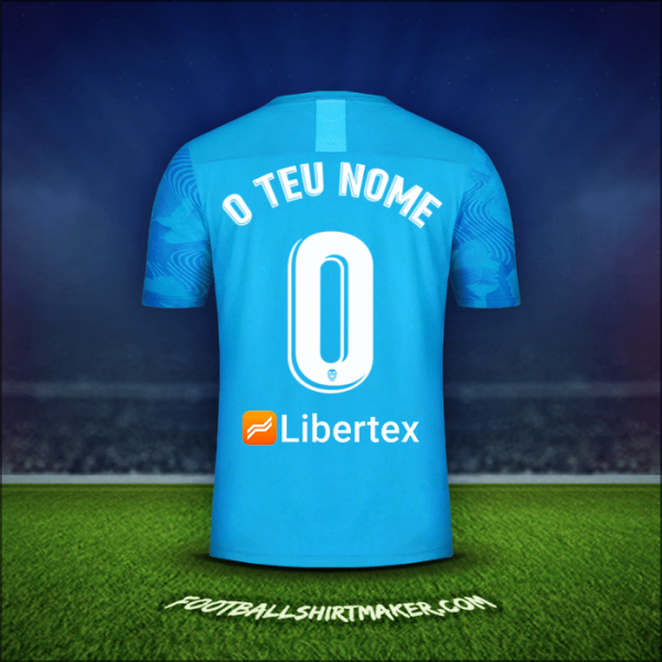 Camisola Valencia CF 2019/20 Terceira -  o teu nome - 0