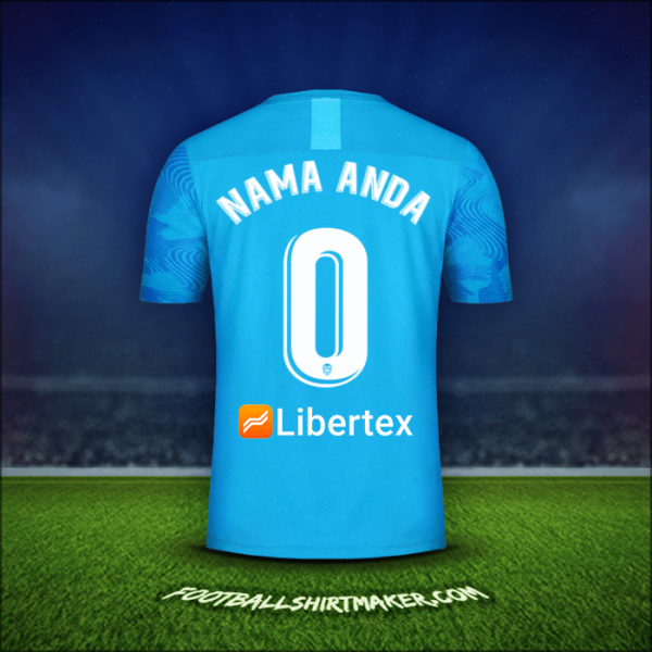 Jersey Valencia CF 2019/20 Ketiga -  nama anda - 0