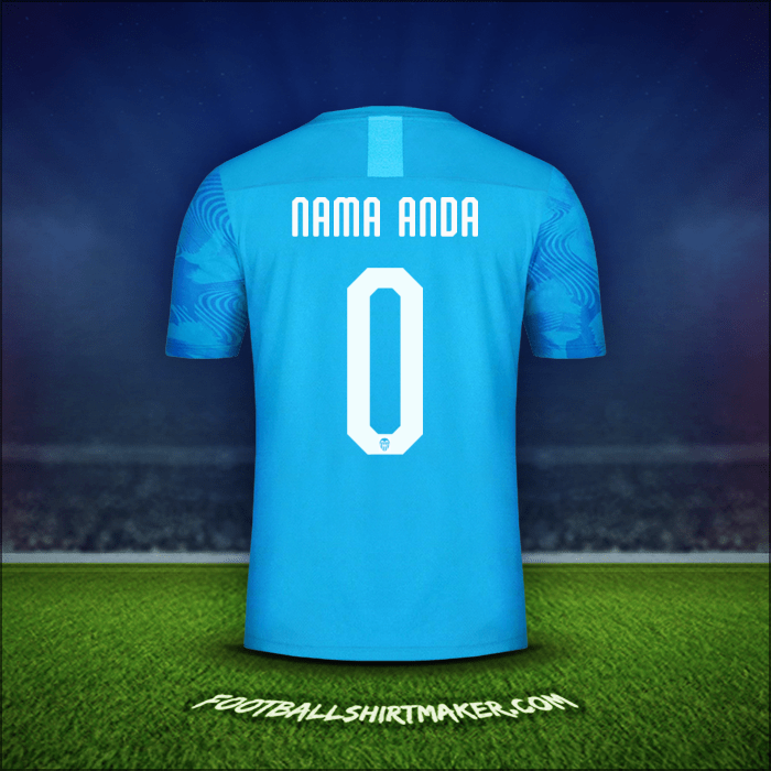 Jersey Valencia CF Cup 2019/20 Ketiga -  nama anda - 0