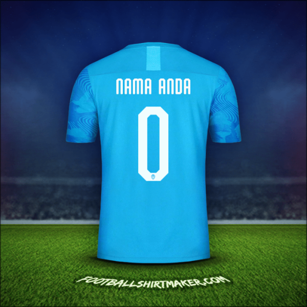 Jersey Valencia CF Cup 2019/20 Ketiga -  nama anda - 0