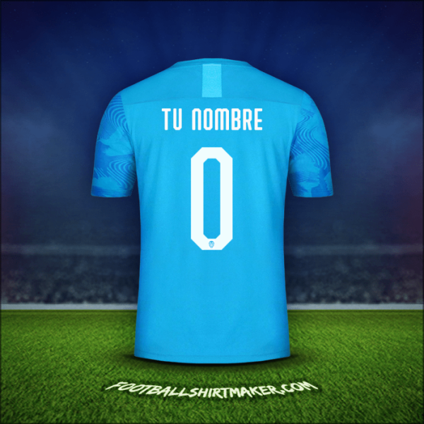 Jersey Valencia CF Cup 2019/20 Tercera -  tu nombre - 0