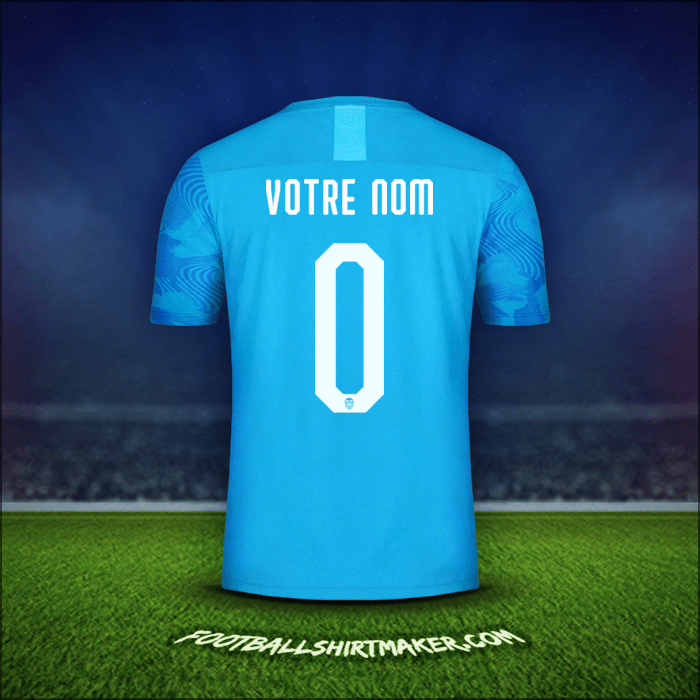 Maillot Valencia CF Cup 2019/20 Troisième -  votre nom - 0