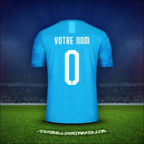 Maillot Valencia CF Cup 2019/20 Troisième -  votre nom - 0