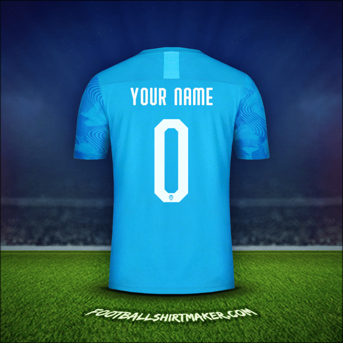 Shirt Valencia CF Cup 2019/20 Third -  your name - 0