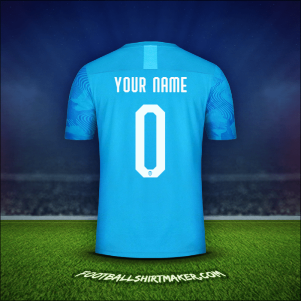 Shirt Valencia CF Cup 2019/20 Third -  your name - 0