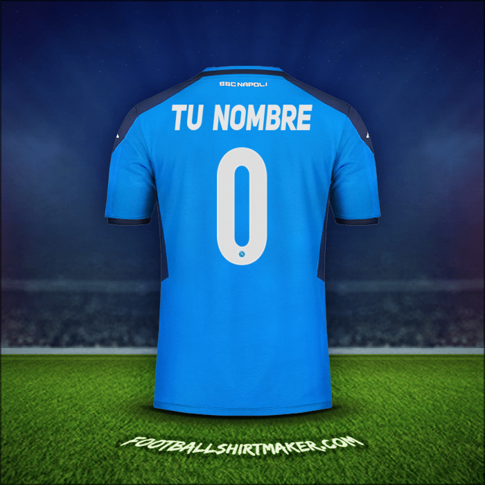 Camiseta SSC Napoli Cup 2019/20 -  tu nombre - 0