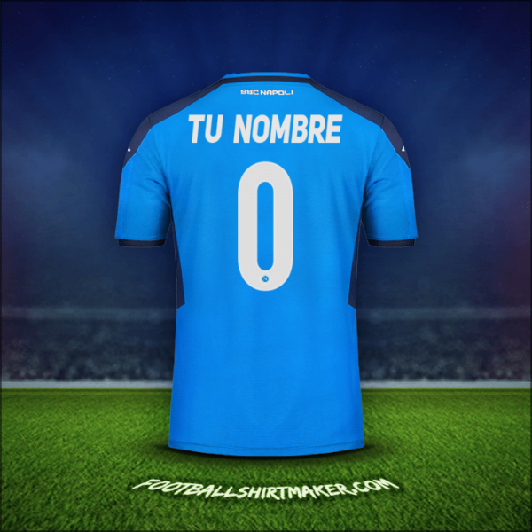 Camiseta SSC Napoli Cup 2019/20 -  tu nombre - 0