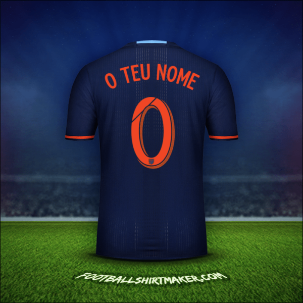 Camisola New York City FC 2016/17 Alternativa -  o teu nome - 0