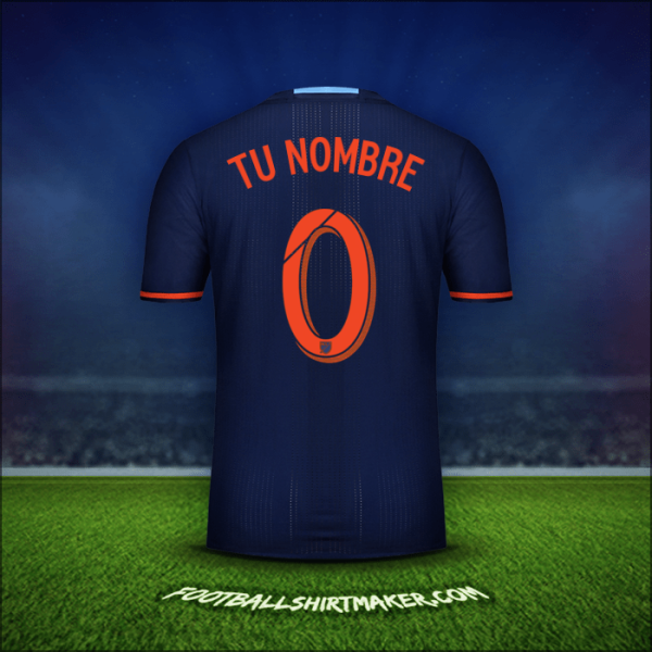 Jersey New York City FC 2016/17 Visita -  tu nombre - 0