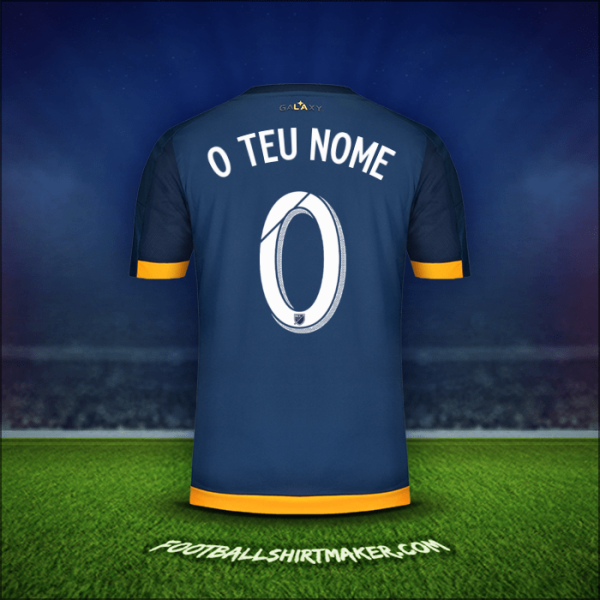 Camisola LA Galaxy 2015/2016 Alternativa -  o teu nome - 0