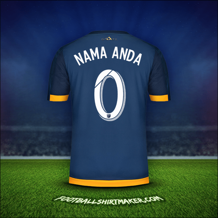 Jersey LA Galaxy 2015/2016 Alternatif -  nama anda - 0