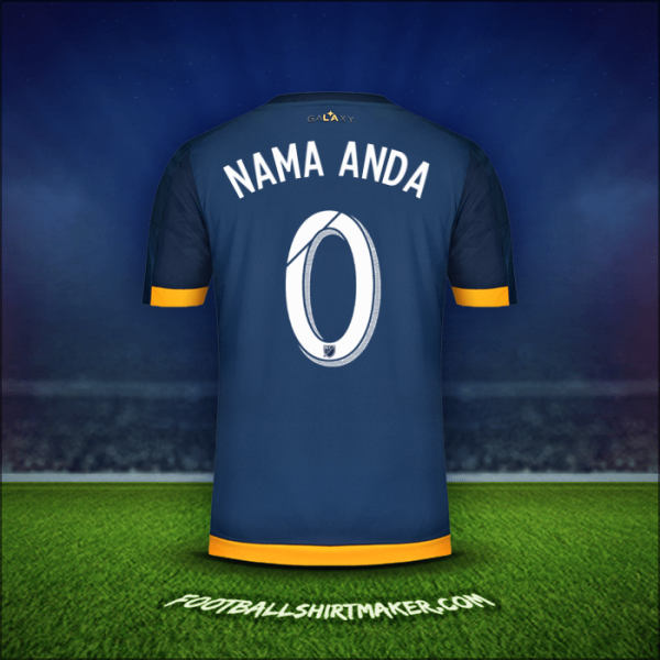 Jersey LA Galaxy 2015/2016 Alternatif -  nama anda - 0