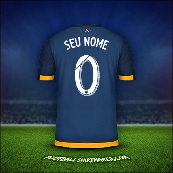 Camisa LA Galaxy 2015/2016 Alternativa -  seu nome - 0