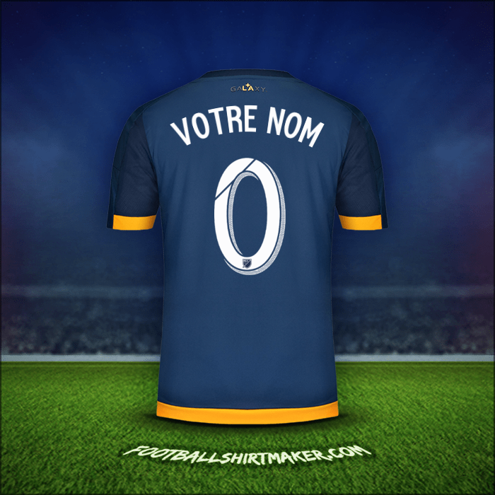 Maillot LA Galaxy 2015/2016 Extérieur -  votre nom - 0