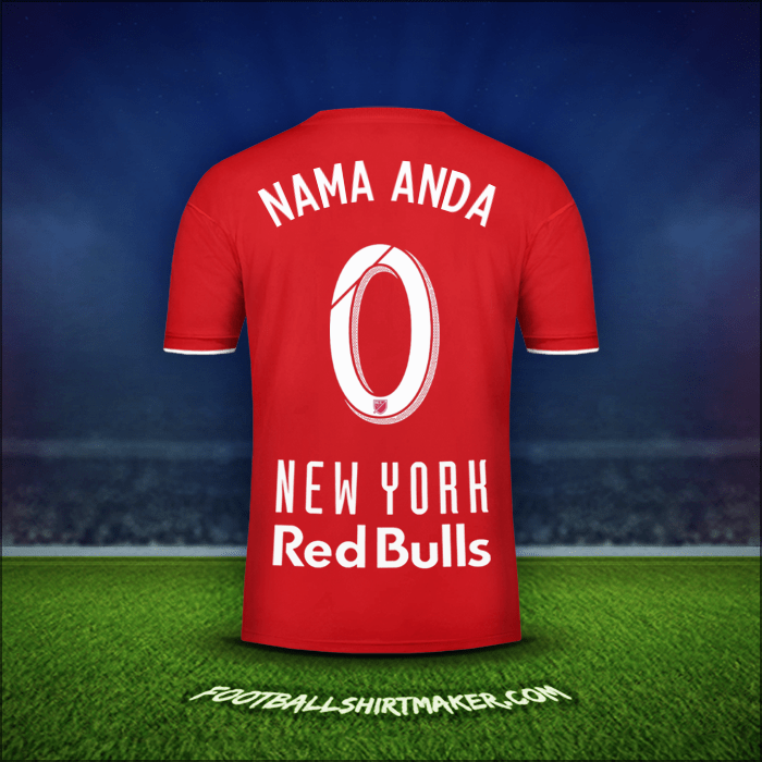 Jersey New York Red Bulls 2019 -  nama anda - 0