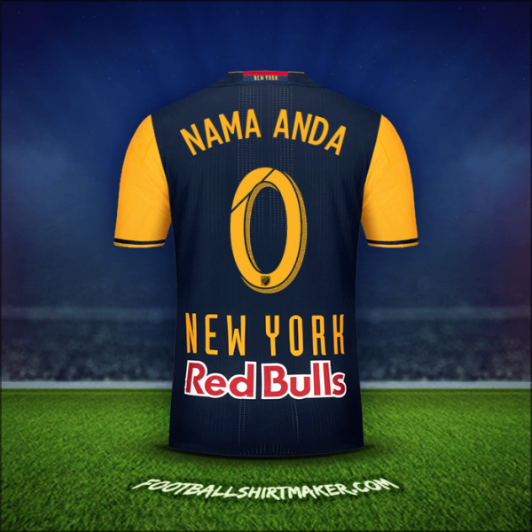 Jersey New York Red Bulls 2016/17 Alternatif -  nama anda - 0