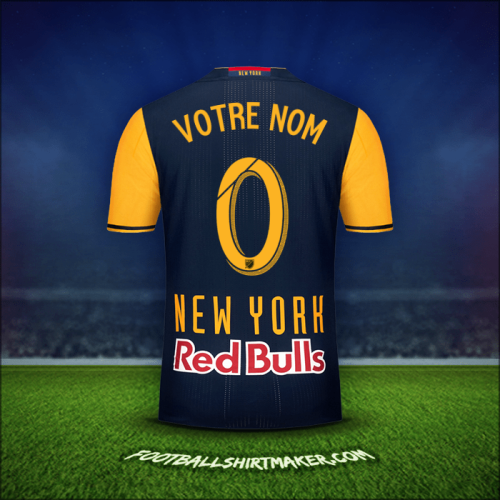 Maillot New York Red Bulls 2016/17 Extérieur -  votre nom - 0
