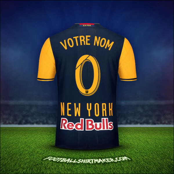 Maillot New York Red Bulls 2016/17 Extérieur -  votre nom - 0