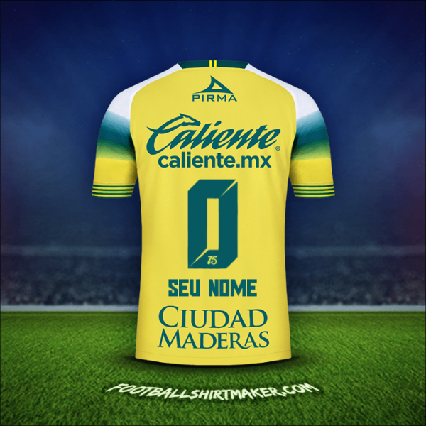 Camisa Club León 2019/20 Alternativa -  seu nome - 0