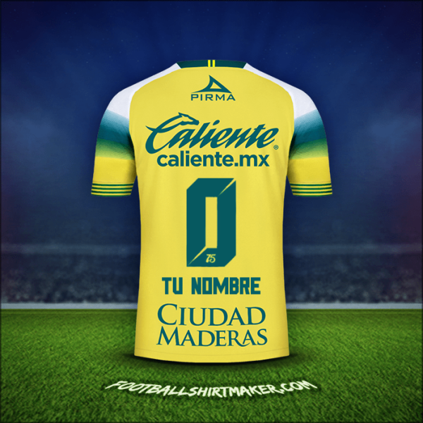Camiseta Club León 2019/20 Visita -  tu nombre - 0