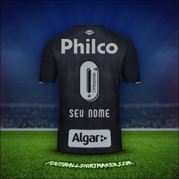 Camisa Santos FC 2019/20 Terceira -  seu nome - 0