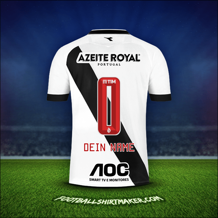 Trikot Vasco da Gama 2019/20 Auswärts -  dein name - 0