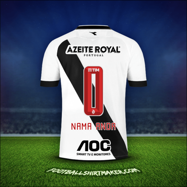 Jersey Vasco da Gama 2019/20 Alternatif -  nama anda - 0