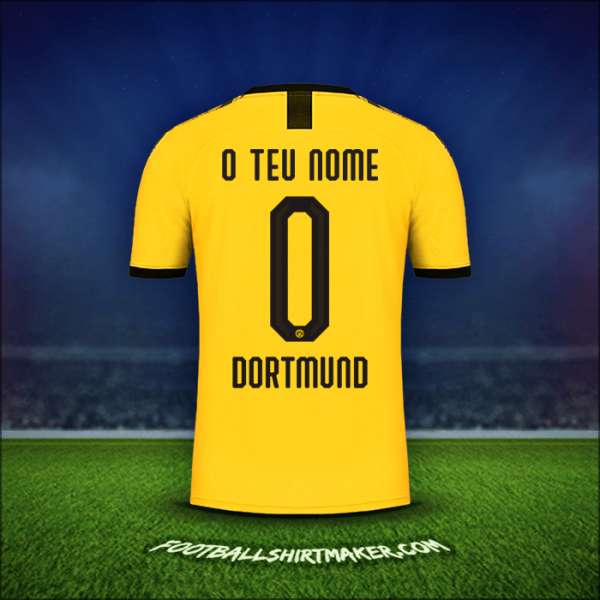 Camisola Borussia Dortmund Cup 2019/20 Principal -  o teu nome - 0