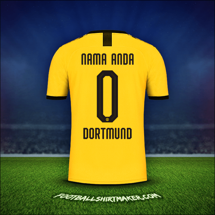 Jersey Borussia Dortmund Cup 2019/20 Kandang -  nama anda - 0