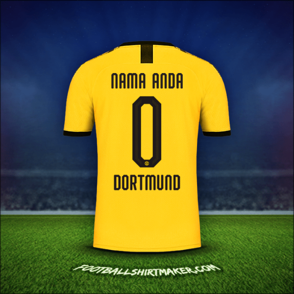 Jersey Borussia Dortmund Cup 2019/20 Kandang -  nama anda - 0